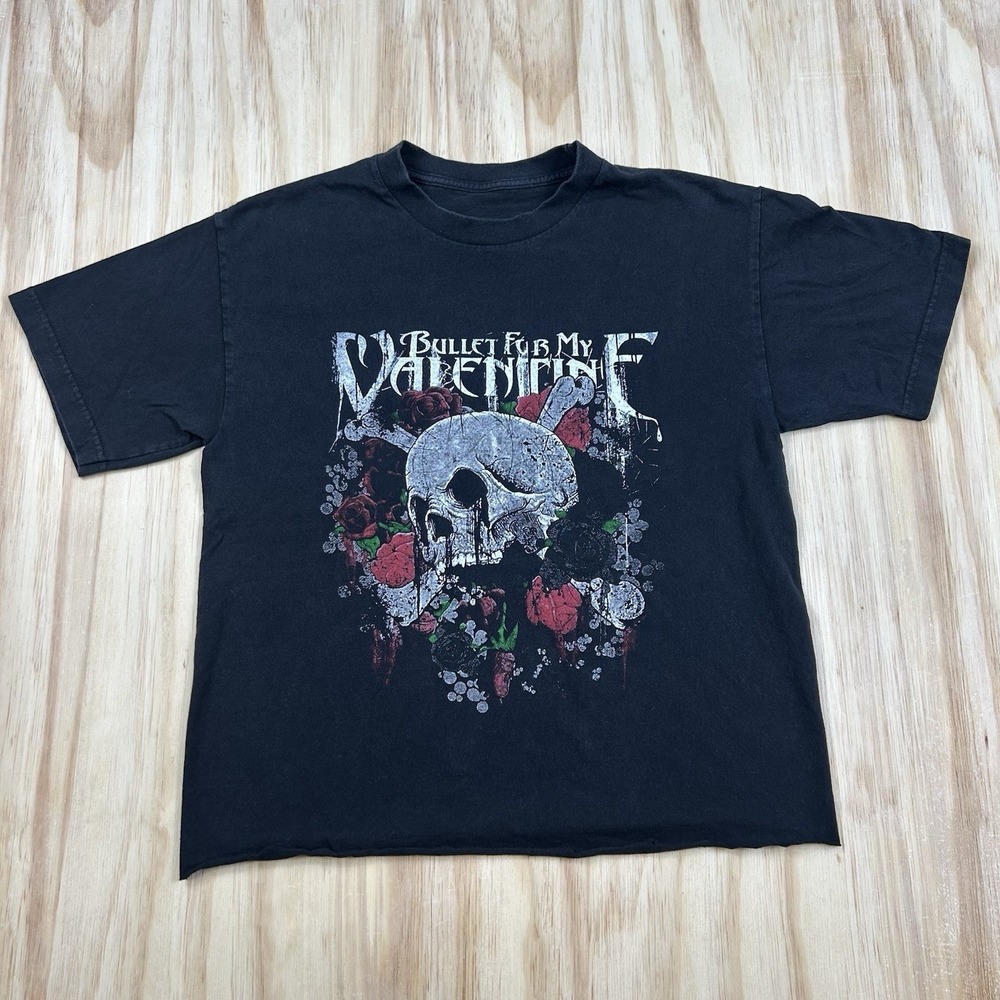 Bullet For My Valentine T-Shirt Men Medium Black 2018 Trivium Tour Rock Crop